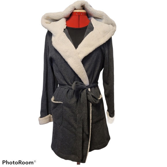 Victoria's Secret Other - Victoria Secret Sherling Lined Hooded Robe SZ M/L